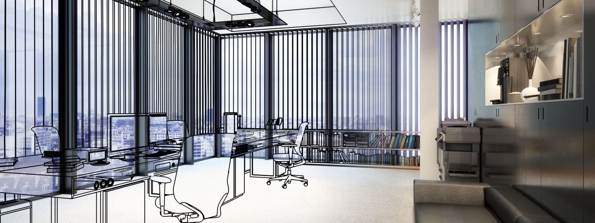PLAN AMENAGEMENT BUREAU 2000X750 | Atypik Immobilier Comment optimiser l’utilisation de l’espace dans vos locaux professionnels ? Illzach